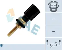 Senzor temperatura lichid racire (numar pini: 2, negru) VOLVO C30, C70 II, S40 II, S60 II, S80 II, V40, V50, V60 I, V70 III, XC60, XC70 II, XC90 I; FORD FOCUS II, KUGA I, MONDEO IV 2.0-3.2 dupa 2004