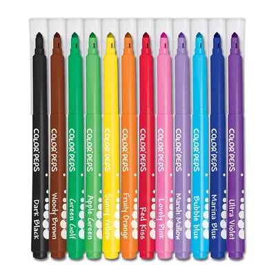 Carioci, 12 culori/set, Color'Peps Long Life, Maped