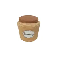 Coș de jucării pentru copii maro deschis din material textil ø 28x27 cm Honey Pot – Lorena Canals