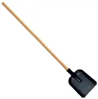 Lopată curbată Herly - Cu mâner din lemn, Ø40 mm