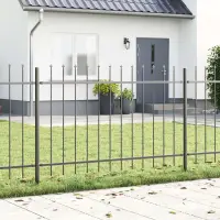 vidaXL Gard de Grădină WOERDEN 6 buc. 10,2 x 1,2 m Gri