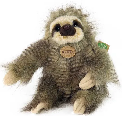 Jucărie de pluș Rappa Eco Friends - Leneș, 25 cm