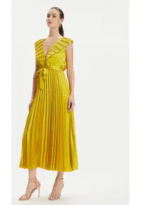 Rochie dama - 304080234 - Poliester - Galben - Galben