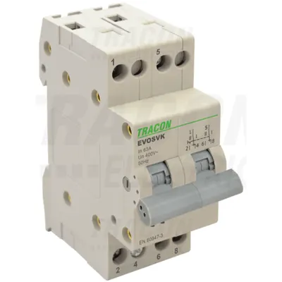 Selector modular SVK2-63 2P, 63A, inversor de sursa 1-0-2