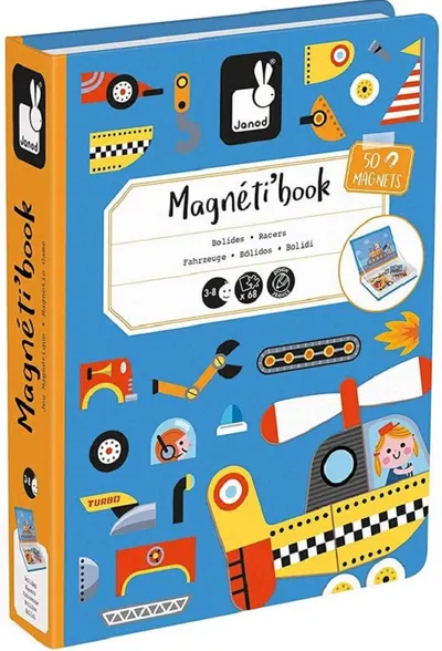 Carte magnetica pentru copii Janod- Vehicule