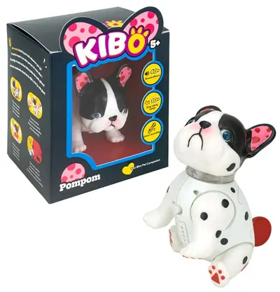 Jucărie interactivă Kaboom - Câine buldog francez Kibo, Pompom