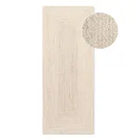 Covor tip traversă crem reversibil/țesut manual din iută 80x200 cm Juno – Hanse Home