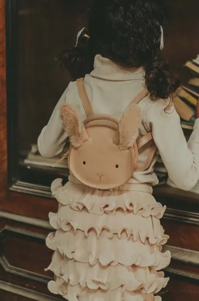 Donsje rucsac din piele pentru copii Kapi Exclusive Backpack Fluffy Bunny