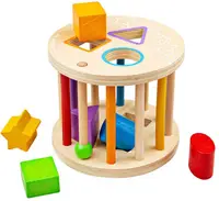 Jucarie de sortat din lemn Bigjigs - Se rostogoleste, cu figurine