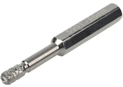 Freza-coroană cu praf de diamant pentru ceramică și gresie porțelanată Wolfcraft - 6 х 40 mm
