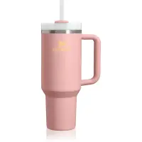 Stanley Quencher H2.O FlowState™ Tumbler pahar din oțel inoxidabil cu pai mare Peach Rose 1 buc