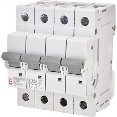 ETIMAT P10 Intrerupatoare automate miniatura 10kA ETIMAT P10 3p+N C50