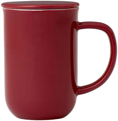 Ceașcă de ceai cu strecurătoare Viva Scandinavia - Minima Cranberry, 500 ml