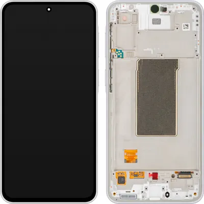 Display cu Touchscreen Samsung Galaxy A37 5G, cu Rama, Alb, Service Pack GH82-39232C