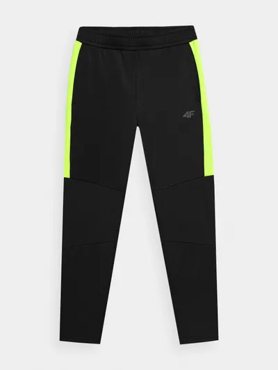 Pantaloni functionali pentru baieti 4F JSPMTR001, Negru, 158/164