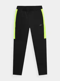 Pantaloni functionali pentru baieti 4F JSPMTR001, Negru, 158/164