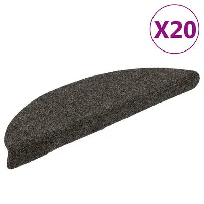 Gossi covorase scara autoadezive 20 buc antracit 56x17x3 cm