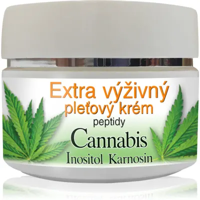Bione Cosmetics Cannabis with Peptides Crema nutritiva pentru fata 51 ml