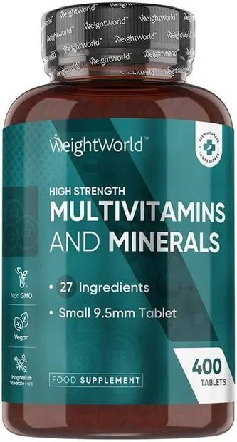 High Strength Multivitamins and Minerals, 400 tablete, Weight World