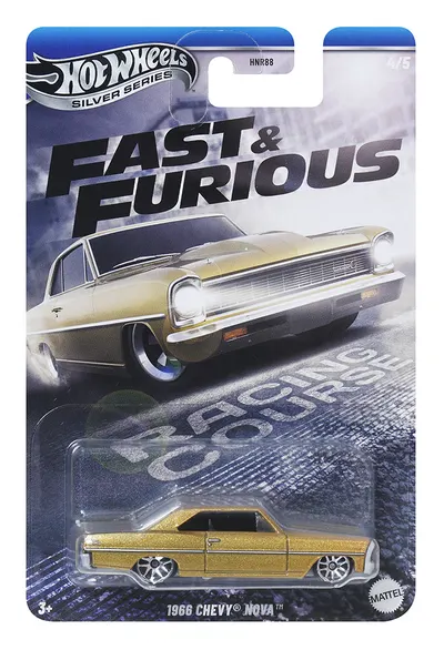Masinuta Fast and Furious, Hot Wheels, 1966 Chevy Nova, JBY42