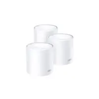 Sistem Mesh Gigabit Dual-Band TP-Link DECO X60(3-PACK), 2 porturi, 2.4/5.0 GHz, 2402 Mbps, 650 M, WiFi6