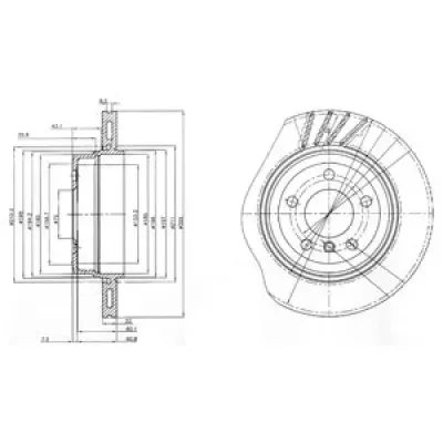 Disc frana DELPHI BG3943