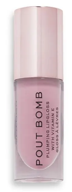 Makeup Revolution Pout Bomb gloss pentru volum, Sweetie Nude, 4.6 ml