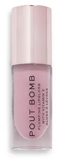 Makeup Revolution Pout Bomb gloss pentru volum, Sweetie Nude, 4.6 ml