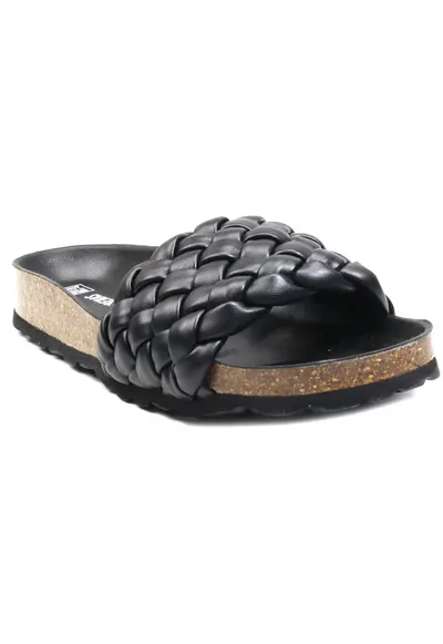 Papuci dama RICA TRENZA SOFT-negru - Negru