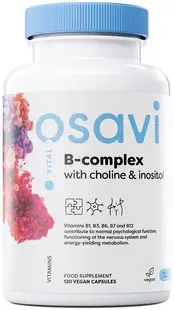 B-Complex with Choline & Inositol, 120 capsule, Osavi