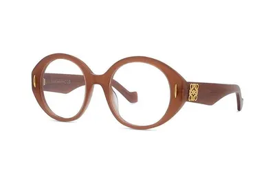 Loewe Anagram Red Round Eyeglasses