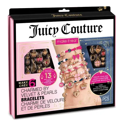 Set de bratari si bijuterii, Juicy Couture, Charmed By Velvet and Pearls
