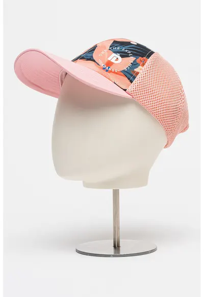 Sapca trucker cu model unisex - Roz/Bleumarin