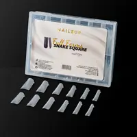 Tipsuri Reutilizabile NAILSUP Snake Full Forms Square, 120 buc