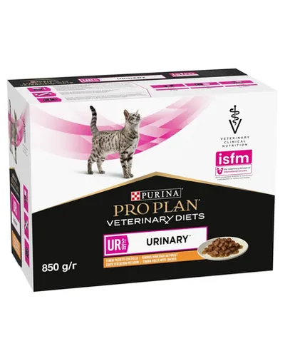 PURINA PRO PLAN Veterinary Diets Feline UR St/Ox Urinary cu pui 10x85 g