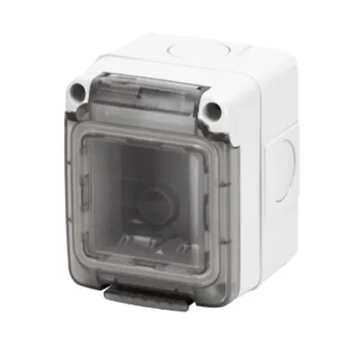 Doza aparenta etansa - 2 modul - GREY RAL 7035 - IP65