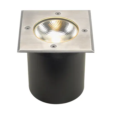 Spot incastrat, ROCCI Recessed fittings, stainless steel outdoor inground fitting, LED, 3000K, IP67, square, stainless steel 316, max. 6W