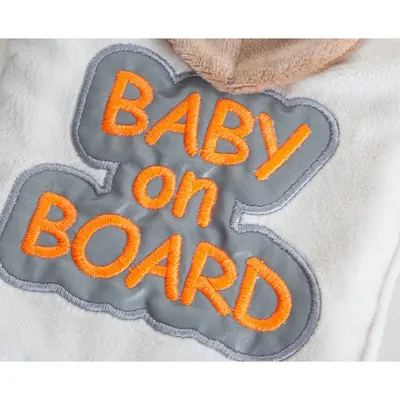 Semn reflectorizant Baby on Board BabyJem Rosu