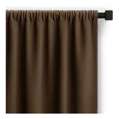 Draperie maro dimout (semi-opacă) 140x250 cm Carli – Restilo