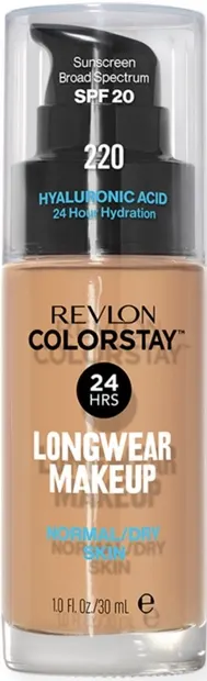 Revlon Colorstay Fond de ten pentru ten uscat , N220 Natural Beige, SPF20, 30 ml
