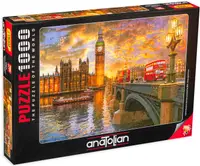 Puzzle Anatolian din 1000 de piese - Apus de soare in Westminsterul, Dominic Davison