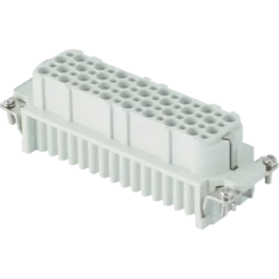 Insert pentru conector Mama - 104X27 - 64P + E 10A 250V / 4kV / 3 - CRIMP CONNECTION - GRI