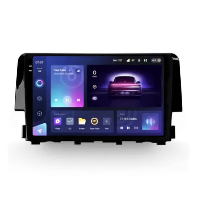 Navigatie Auto Teyes CC3 2K Honda Civic 10 2015-2020 4+64GB 9.5" QLED Octa-core 2Ghz, Android 4G Bluetooth 5.1 DSP