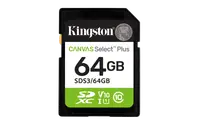 Card de memorie Kingston Canvas Select Plus Gen3 SDXC, 64 GB, Clasa 10