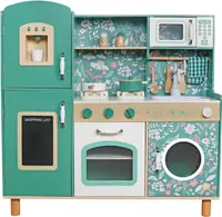 Bucătărie din lemn pentru copii Ginger Home - cu funcții și accesorii, verde