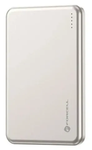 Baterie portabilă Forcell - F-Energy Slim F5K9, 5000 mAh, MagSafe, argintiu