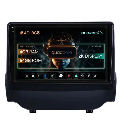 Navigatie 2K Ford EcoSport (2013-2016) Android, S-Quadcore 4GB RAM + 64GB ROM, 9.5 Inch - AD-BGS90042K+BGRKIT118