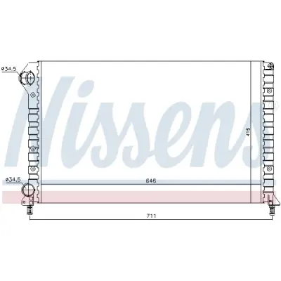 Radiator, racire motor NISSENS 61766