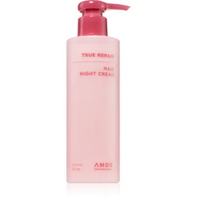 AMOS PROFESSIONAL True Repair Hair Night Cream tratament de noapte intensiv pentru par deteriorat 180 ml