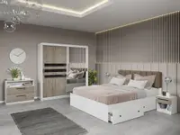 Set dormitor complet San Remo+Oglinda - Glass - C11